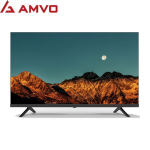 "AMVO LES3205W 32"" Digital Satellite Frameless HD LED TV - HDMI - USB -  Black"
