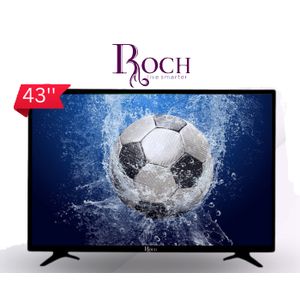 "Roch RE-LE43DS-B Digital Satellite HD TV - 43"" - Black"
