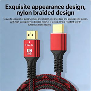Yaticrab 3M 8K HDMI 2.1 Cable – Ultra-Fast, Durable, Dynamic HDR for TVs, Monitors & Projectors