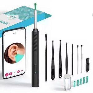Genelec Smart Light-emittingov Ear Remer, Earwax Removal Tool -Black