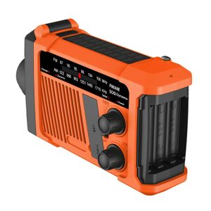 General General Hand-Cranked FM/AM Radio - Orange, Multi-Function with Flashlight & SOS