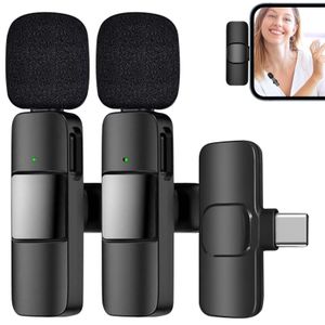 Portable Wireless Lavalier Microphone MINI Mic Live For Type C
