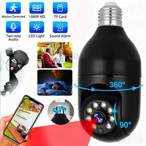 TFRTTS11 1080P WiFi Bulb PTZ Security Camera - Black, Cloud Storage, Two-Way Audio