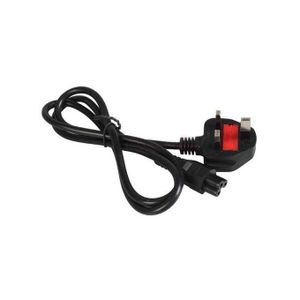 UK 3-Pin Clover Leaf Power Cable – AC Laptop Charger Cable Share this product Laptop Power Cable (1.5m,Black) Laptop Power Cable 3 Pin Zt44-black and 