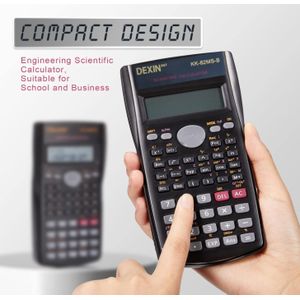 Multifunctional scientific calculator with cover - practical electronic calculator for school office