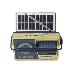 Portable Fm/Am Rechargeable Solar Radio Speaker Radio With Mp3 Player Hand Flashlight, Suitable For Outdoor Activities