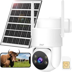 2NLF 2NLF® 4mp Solar Security Camera Full Hd Wifi With Batteries