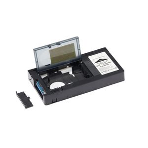 VHS-C Tape Adapter, Convert S-VHS-C/S-VHS into VHS-C/VHS video tape for Home Video Storage, Transparent Upper Cover - NOT for 8mm tape/Mini dv/Hi8