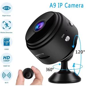 A9 Mini WiFi Camera - HD 1080P Smart Security Camera - Black
