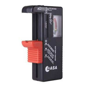 LASA LASA Universal Battery Checker – Tests AA, AAA, C, D & 9V Batteries with LCD Display, Compact & Portable for Home & Office Use