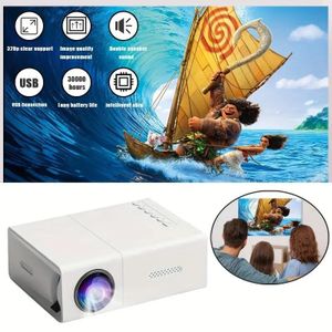 The M100 HD mini projector is compatible with HDTVs and supports USB and SD cards.