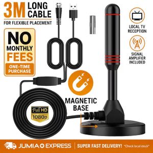 Magnetic Base TV Antenna With 3m Cable For TV Signal Reception