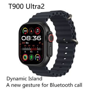 T900 Ultra2 Smart Watch 2.19-inch High Bluetooth Call Intelligent IP67 Waterproof-black