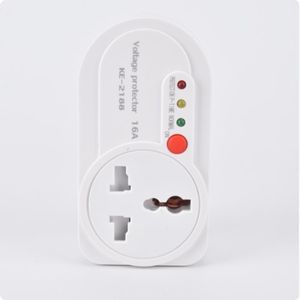 Yaticrab 16Amps Surge Protectors Fridge/ TV /AC Guard Voltage Protector -KE 2188 White