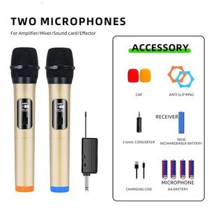 Handheld Wireless Microphone UHF Dynamic Mic With Receiver
