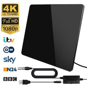 HDTV antenna amplifier with adjustable switch