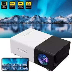 Small Lightweight Portable LED Projector, 1080p, USB, USB-C, HDMI