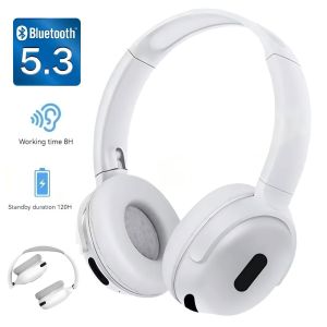 Wireless Bluetooth 5.3 Headphones, Hi-Fi Stereo Over-Ear Headphones with Built-in Microphone