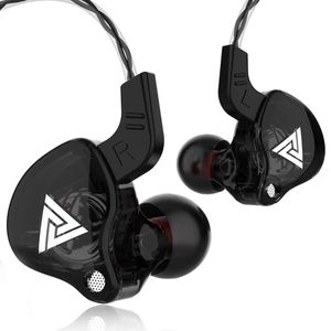 Qkz ak6 gaming earbuds with microphone, universal 3.5mm HiFi sports in-ear headphones