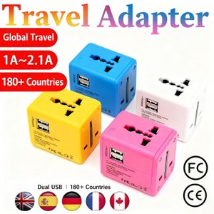 Universal Worldwide Travel Adapter,Power Socket,,Socket Converter,180+ Countries,Black/Yellow/Pink