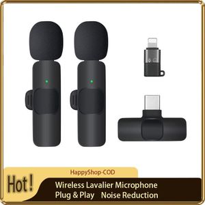 Type-C and Apple adapters, a widely compatible wireless lapel microphone