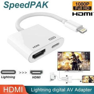 Adaptateur AV Numérique Apple Lightning Vers HDMI, Convertisseur Vidéo Et Audio HD 1080P