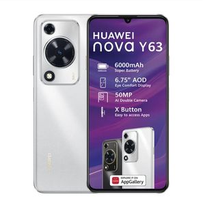 Huawei Nova Y63 - 128GB 6GB RAM -
                            50MP Rear - 8MP Front - 6.7" - 5000 mAh -Silver